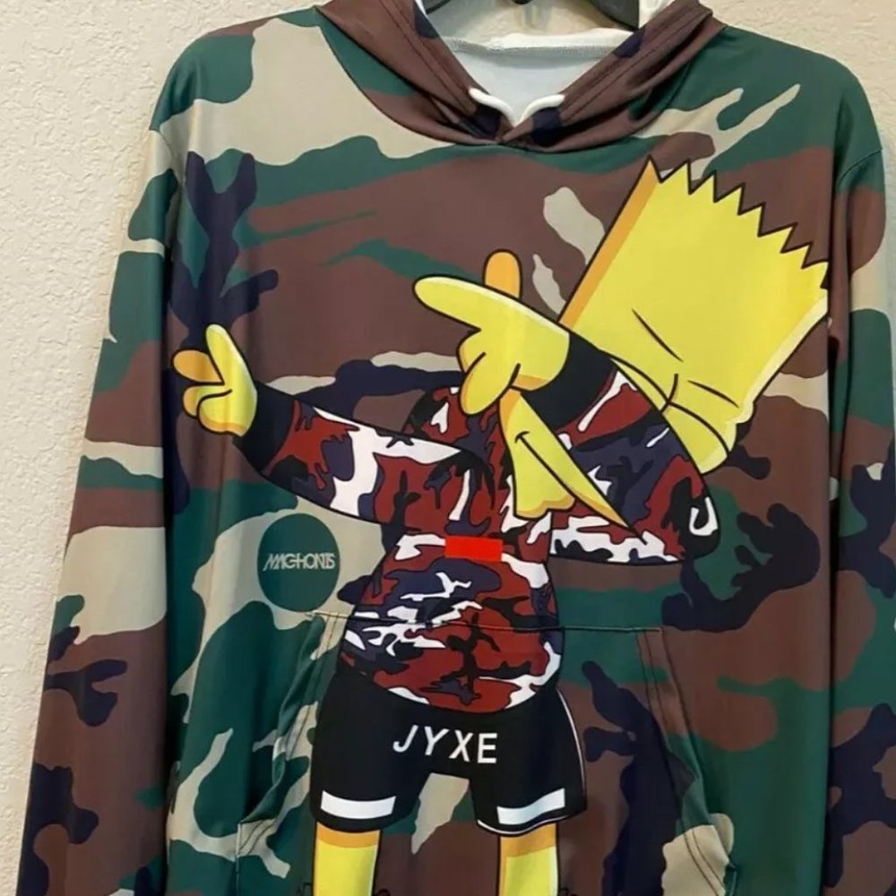 Adult anime Bart Simpson hoodies.Size M